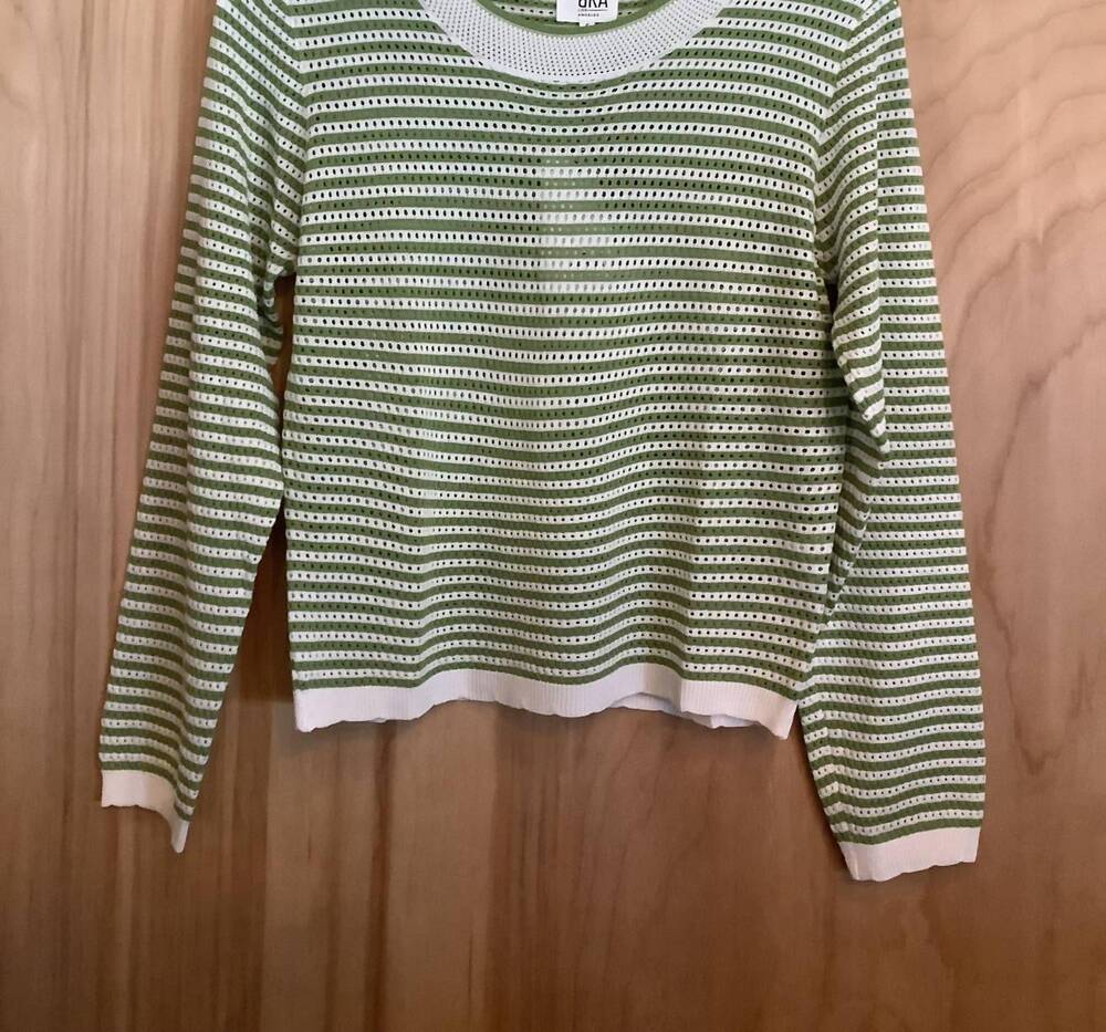 NEW DRA LOS ANGELES women's cori top in mint ivory stripe